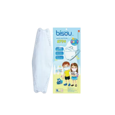 Khẩu Trang KF94 Trẻ Em Trắng Bịch 10 Cái